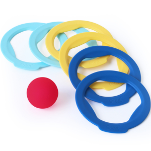 QUUT – Jouet de plage multifonctions Ringo jaune et bleu