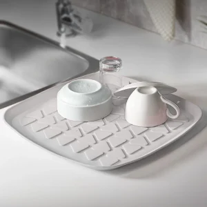 Tapis de séchage pour vaisselle à poser sur plan de travail