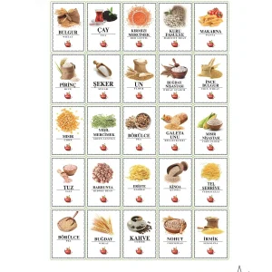 25 étiquettes autocollantes lavables pour boîtes de rangement