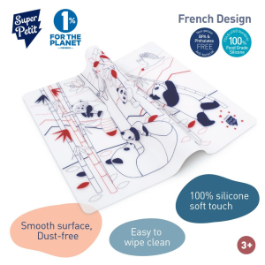 Super Petit – Set de table en silicone Panda