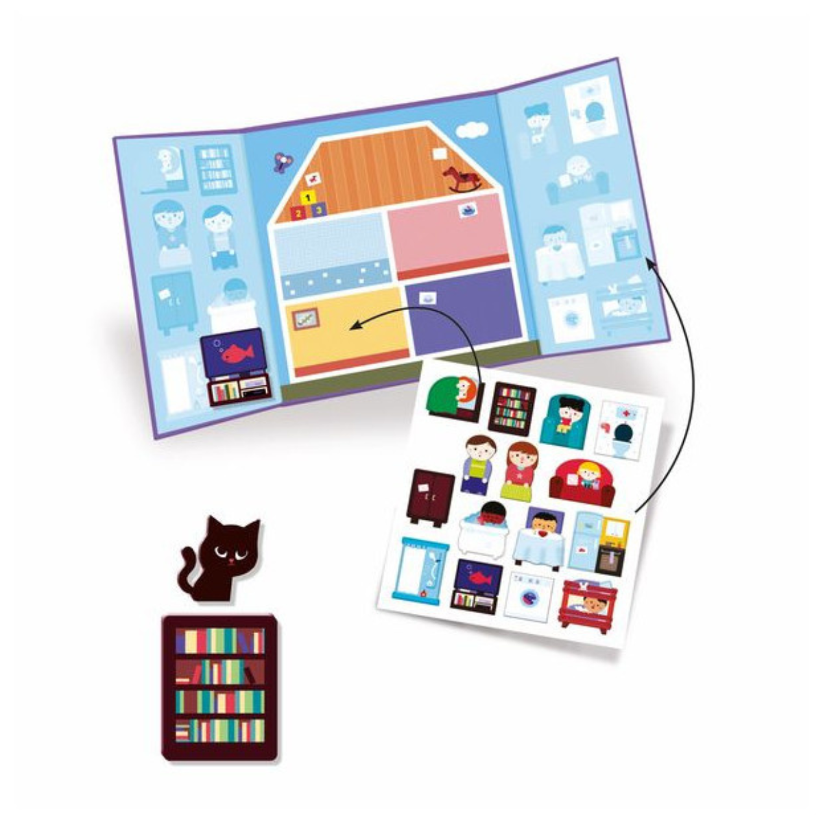 DJECO – Stickers repositionnables » la maison » – Image 3