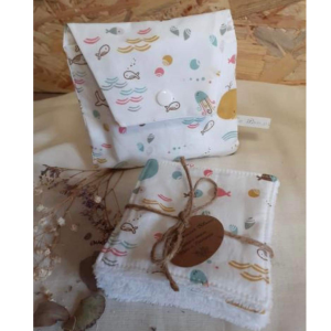 LPB -Ensemble lingettes et pochette Océan