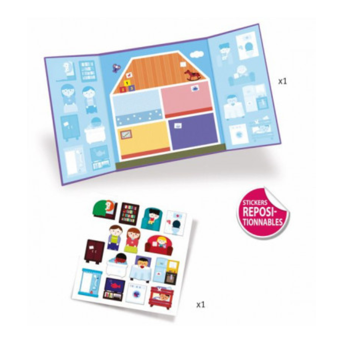 DJECO – Stickers repositionnables » la maison » – Image 4