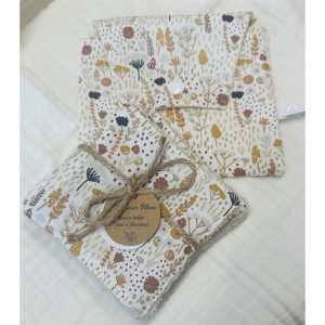 LPB – Ensemble lingettes + pochette fleurs
