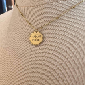 Milë&Mila – Collier doré « Maman Chérie »