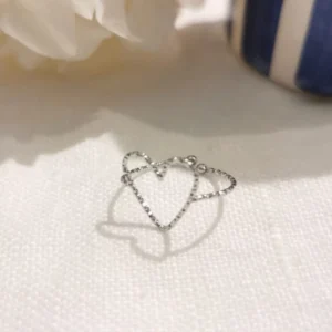 Milë&Mila – Bague coeur argenté