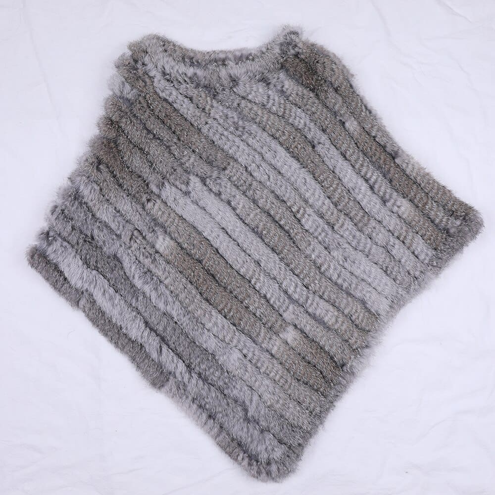 Châle poncho en fourrure – Image 6