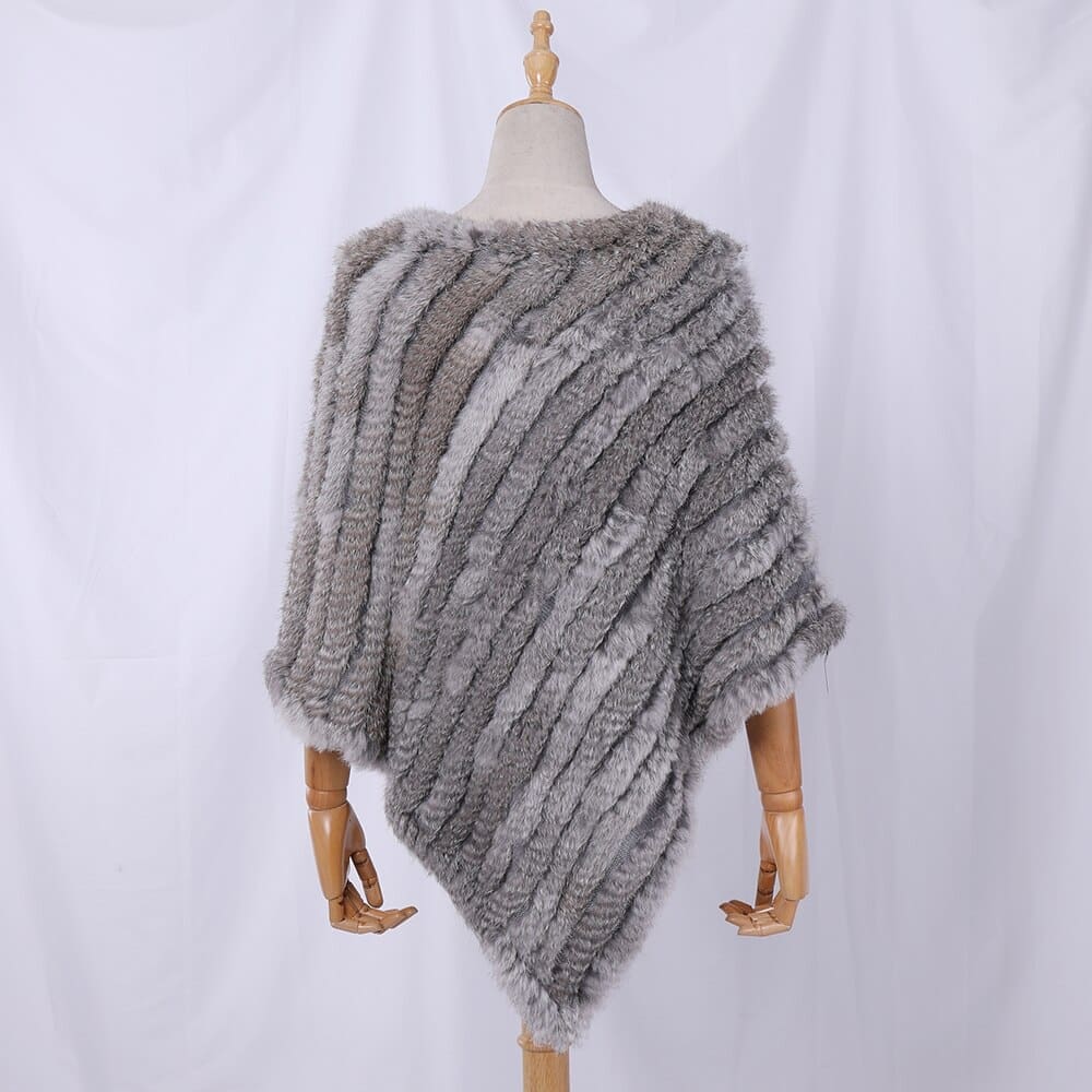 Châle poncho en fourrure – Image 4