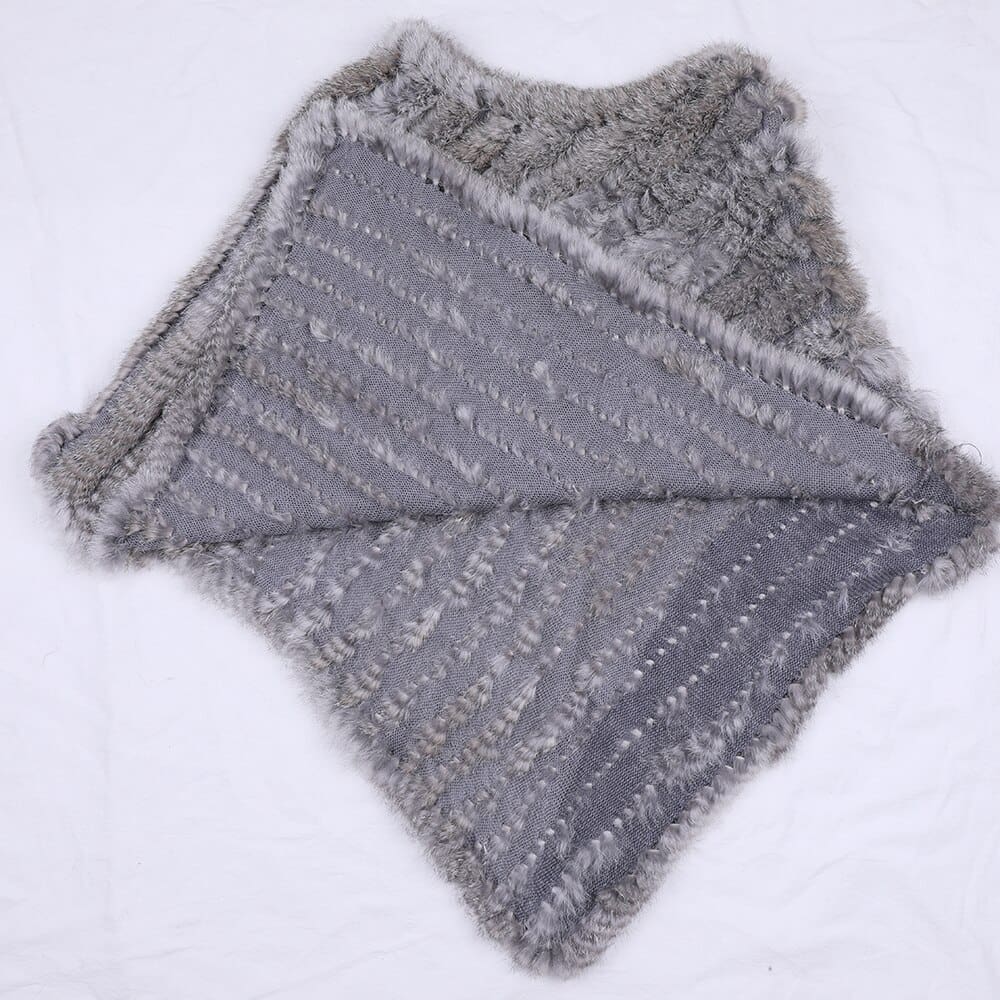 Châle poncho en fourrure – Image 7