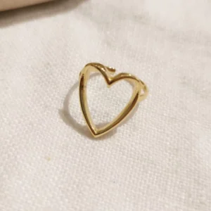 Milë&Mila – Bague forme coeur doré