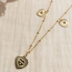 Milë&Mila – Collier trois coeur maman
