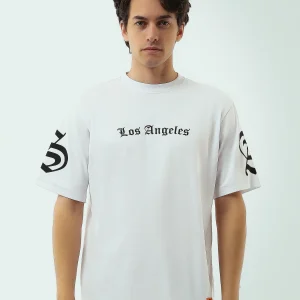 T-shirt Homme avec Logo "Los Angeles" – Design Moderne et Unique - TSH25SPRO20225TM1