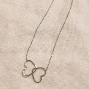 Milë&Mila – Collier double coeur argent