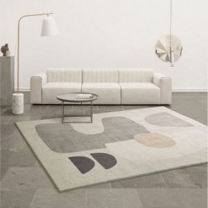 Tapis cocooning design graphique abstrait 