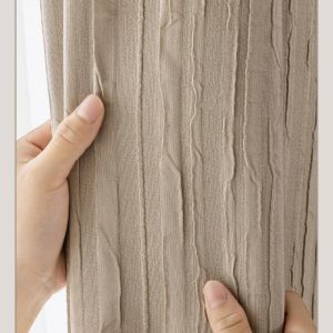 Rideau cocooning occultant effet froissé 