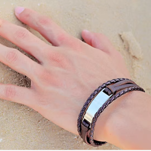 Bracelet cuir homme personnalisé