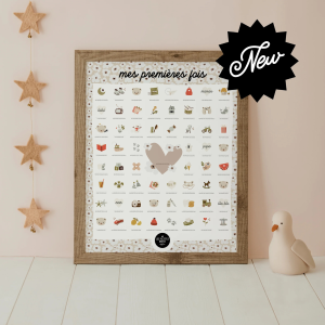 Les petites dates – Affiche mes premières fois Ourson