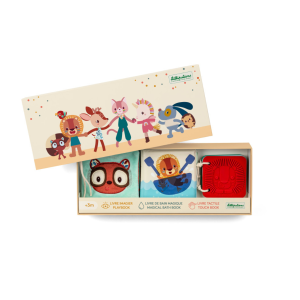 Lilliputiens – 3 livres sensoriels pour bébé – Jungle
