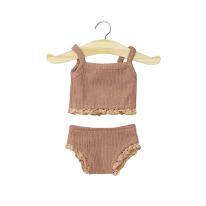 Minikane – Dessous en maille rose argile
