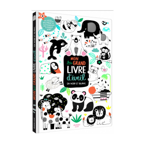 Auzou – Mon très grand livre d&rsquo;éveil Noir et Blanc