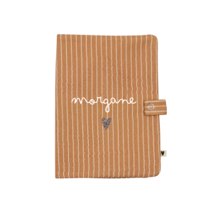 Atelier Wagram – Protège carnet de santé fines rayures