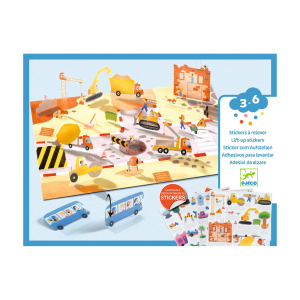Djeco – Stickers à relever – Véhicules