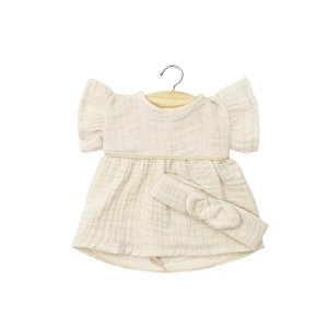 Minikane – Robe daisy et son headband Mastic