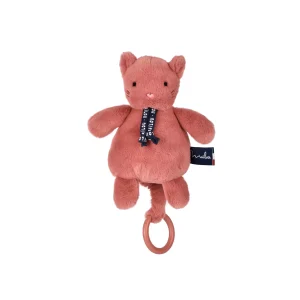 Maïlou – Boîte à musique Chat dorlotin Bois de rose