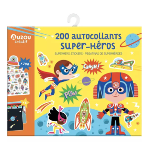 Auzou – 200 Autocollants super héros