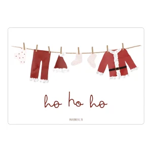 Papier Poetic – Carte « Fil à linge du père noël »
