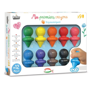 Créa lign&rsquo; – Mes premiers crayons x9