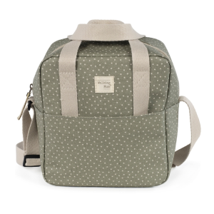 Walking mum – Sac isotherme à pois poppy mousse
