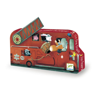 Djeco – Puzzle pompier 16 pièces