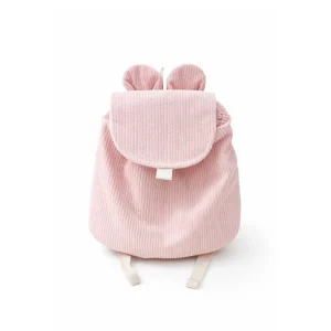 Sac à dos ourson velours rose