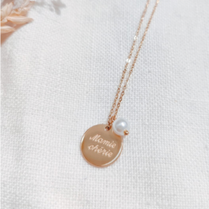Mile Mila – Collier doré « Mamie Chérie »