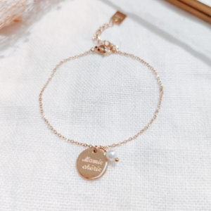 Mile Mila – Bracelet doré « Mamie Chérie »