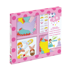 Djeco – Créer avec des gommettes « J&rsquo;aime les princesses »