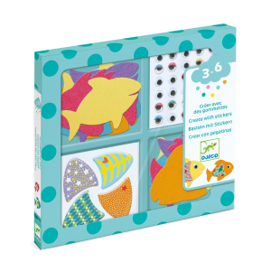 Djeco – Créer avec des gommettes « J&rsquo;aime les poissons »