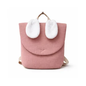Sac à dos lapin gaze de coton vieux rose
