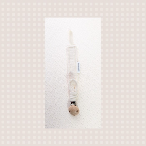 Tête de lylotte – Attache tétine écru