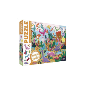 Auzou – Puzzle cherche et trouve Dinosaure