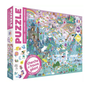 Auzou – Puzzle cherche ou trouve licornes