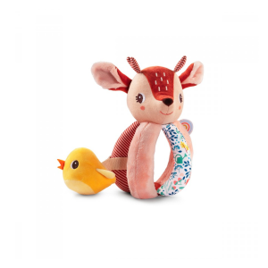 Lilliputiens – Hochet à poignées Stella le faon