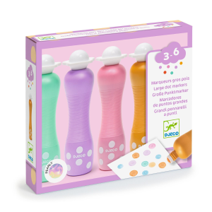 Djeco – Marqueurs gros pois pearly