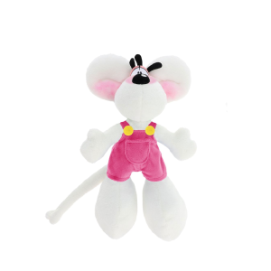 Diddl – Peluche Diddl en salopette rose 30cm