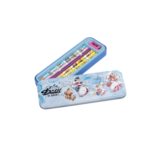 Diddl – Plumier métal 6 crayons de couleur