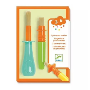 Djeco – 3 Pinceaux malins