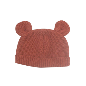 3KG7 – Bonnet de naissance Terracotta