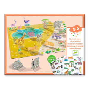 Dejco – Stickers à relever animaux de la savane