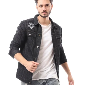 Veste en jean homme noire au design jeune et moderne – JAC23WFDN28904TM1